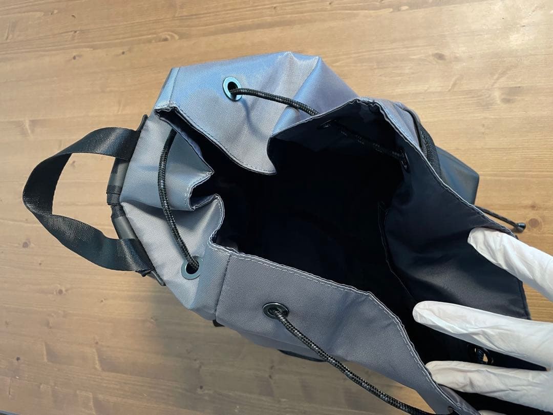 VERSACE PARFUMS Grey Drawstring Backpack with Mes… - image 21