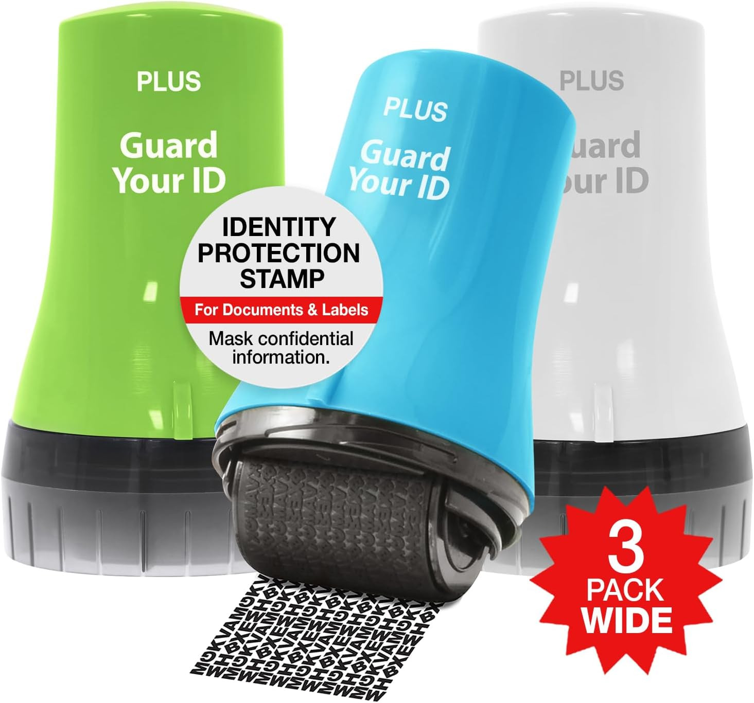 Wide Advanced Security Roller by Guard Your ID, Easy-To-Use Mess-Free Identity P