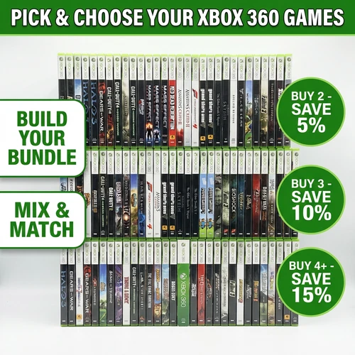 Xbox 360 Games  - Pick and Choose Bundle discounts 5/10/15%