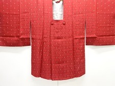 7799546: JAPANESE KIMONO / MICHIYUKI COAT / SILK / DOTS