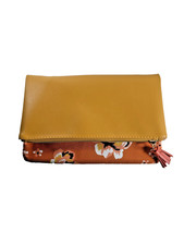 Rachel Pally Reversible Tangerine Fold Over Clutch Purse