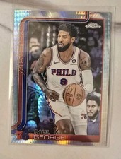 2025-26 Topps Chrome Basketball Paul George Prism Refractor #171 Philadelphia