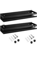 2 Pieces Stainless Steel Shelf Bathroom Shower Floating Shelves Wall Mounted ...