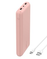 Image of Belkin USB C Portable Charger 20000mAh, 20K 20,000 - 15 Watts, Rose Gold 