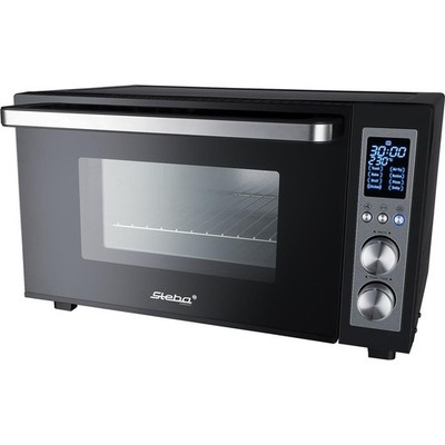 Steba Digitaler Air Fry Grillbackofen KB E300 Backofen Umluft Drehspieß schwarz
