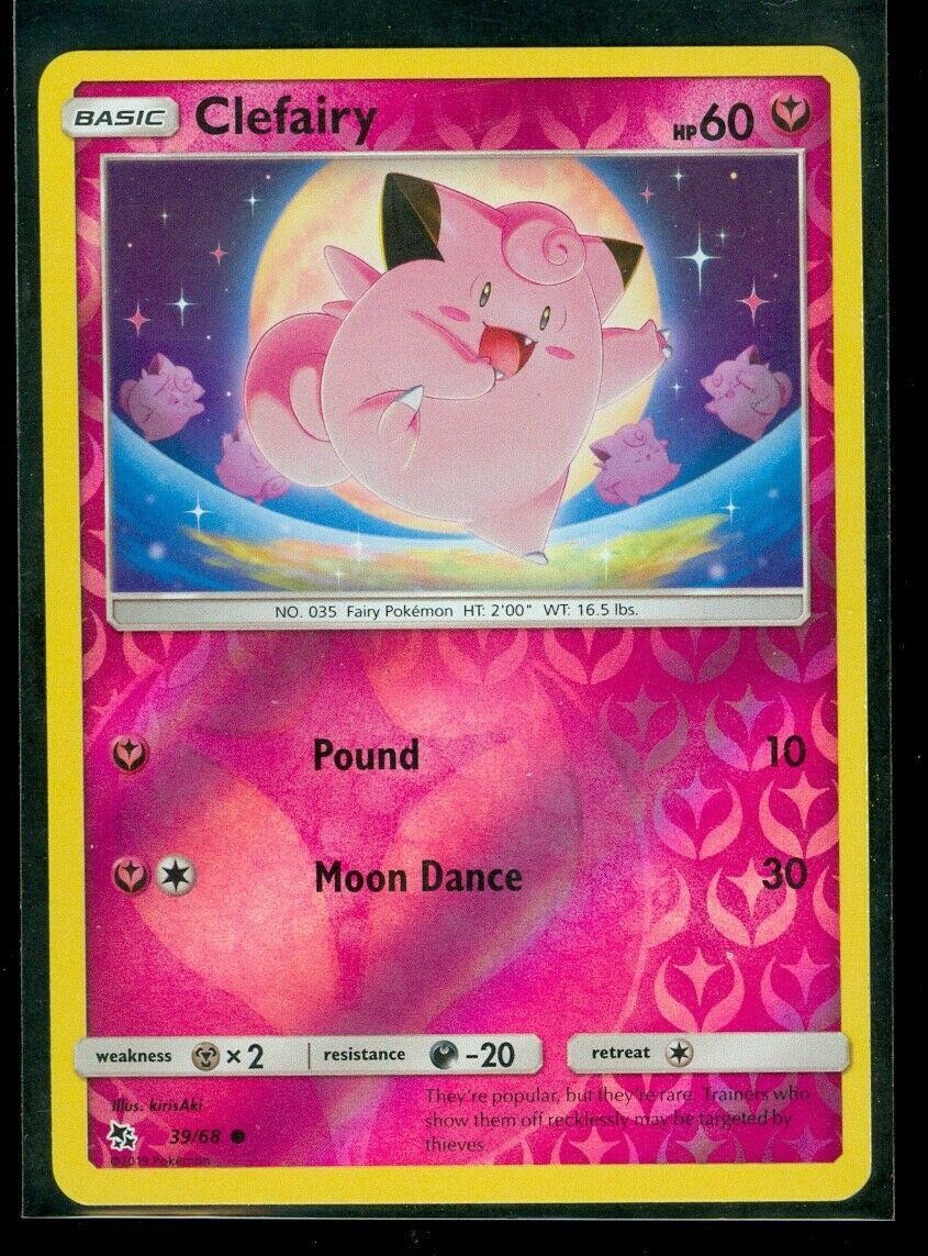 Clefairy (39) Hidden Fates Reverse Holofoil - 39/68 NM
