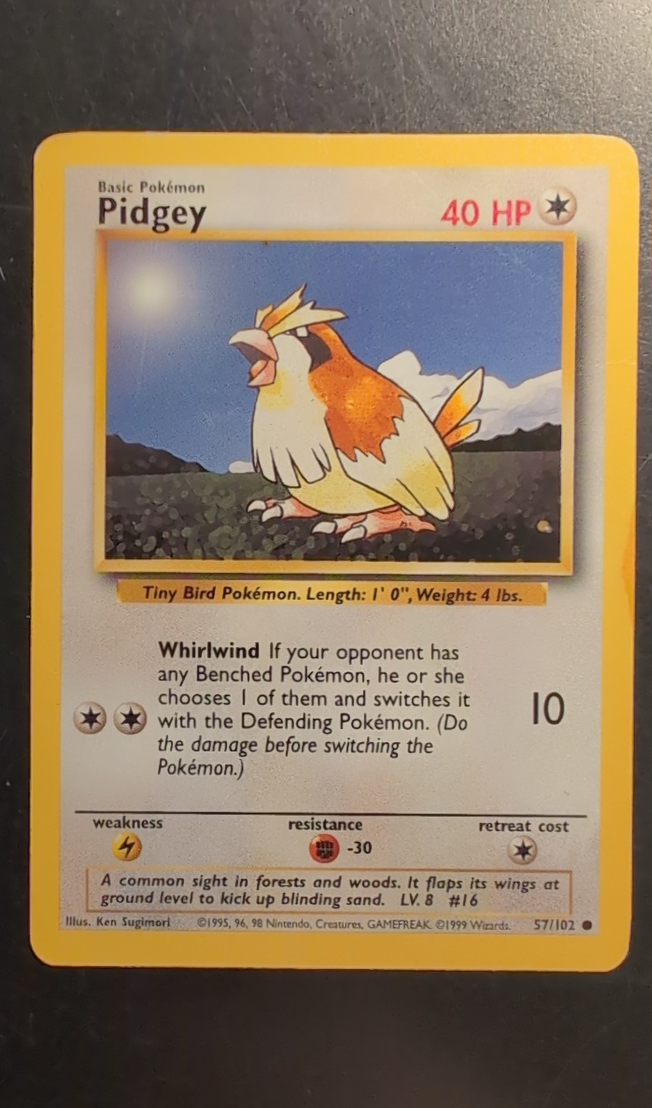 Pidgey 057/102 Base Set Regular