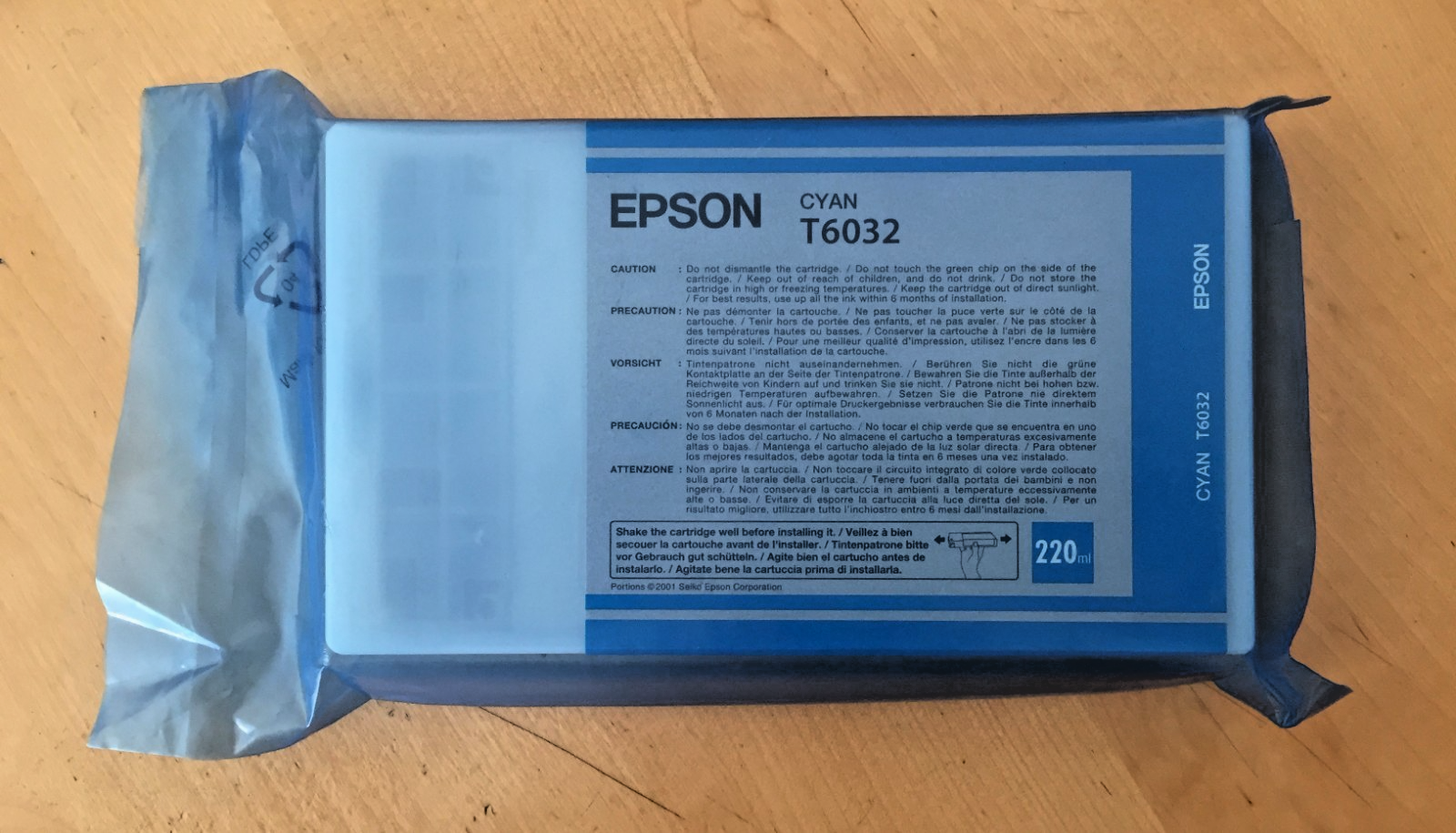 Genuine Epson Ink - T6032 CYAN / STYLUS PRO 7800 7880 9800 (INC VAT)