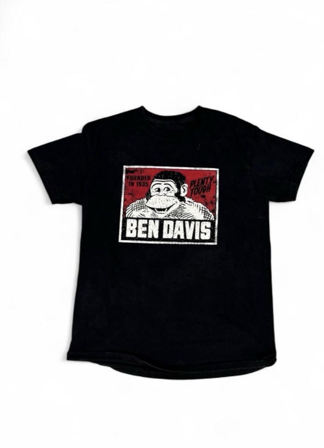 Ben Davis Men's Black Cotton Gorilla Graphic Logo T-Shirt M