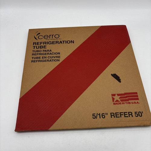 JMF Cerro US Made Copper Refrigeration Tubing 5/16 O.D. in. x 50 L ft.