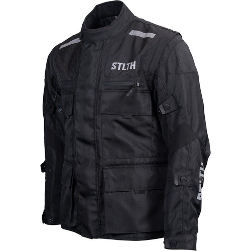 STLTH Moto Grey Adventure Cheap Discount Adventure Jacket - Picture 2 of 8
