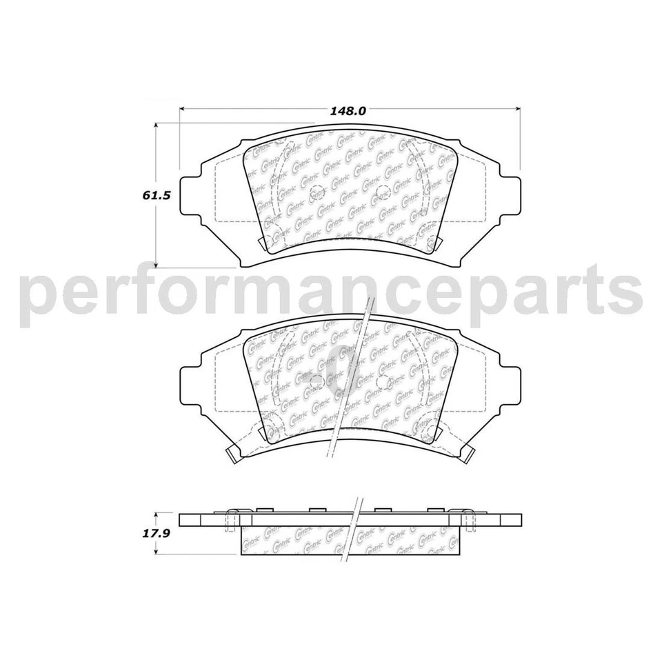 Juego de pastillas de freno de disco delanteras rotor de freno de disco para Buick LeSabre 2005-2005 Foto 2 de 4