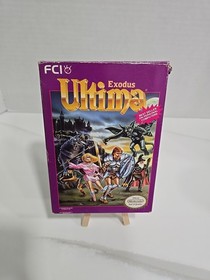 Ultima Exodus Nintendo NES Complete in Box CIB w/ Manual & Poster TESTED VGC