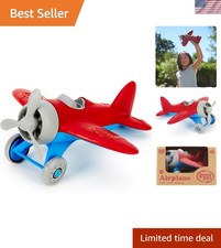 Airplane, Red/Blue - Pretend Play, Motor Skills, Kids Flying Toy Vehicle. No ...