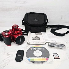 Polaroid iS2634 26x Optical Super Zoom Digital Camera Red Untested READ
