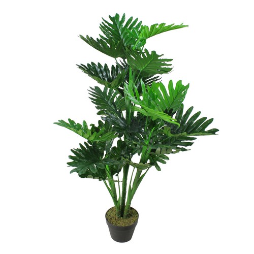 Northlight 50 Green Large Artificial Philodendron Selloum Potted Plant