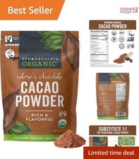 Organic Cacao Powder Unsweetened 8 oz Dairy-Free Keto Baking