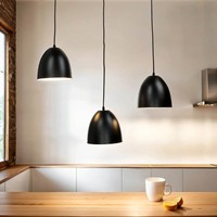 Pendelleuchte Schwarz Weiß 3 Flmg L:70Cm ÜBer Esstisch Wohnzimmer Lampe HäNgend