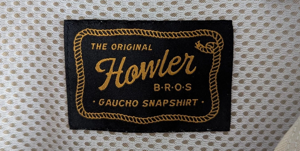Camisa a Presión Howler Brother Gaucho Para Hombre Talla Grande Fragata Bronceada Manga Larga Foto 2 de 4