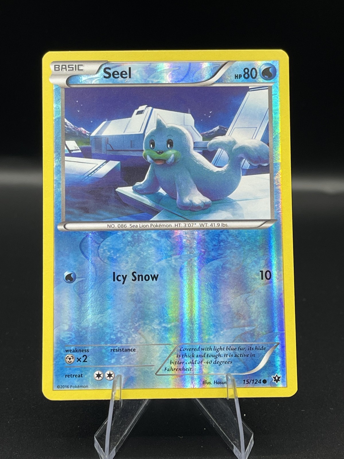 (NM) Seel 15/124 Reverse Holo Fates Collide Pokemon TCG Card 317a-33