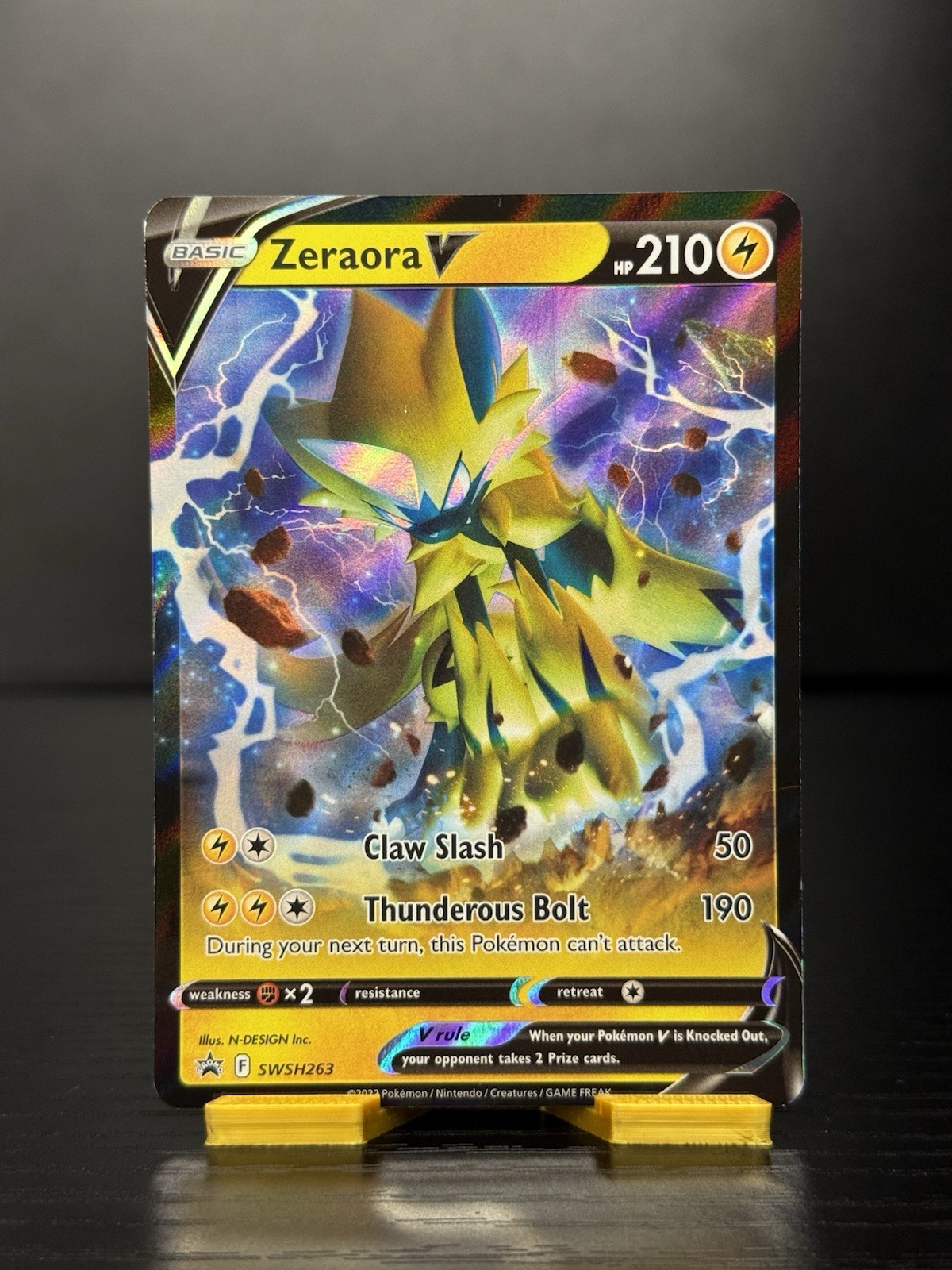 Zeraora V SWSH263 -Holo- Sword & Shield: Black Star Promo Pokemon -NM