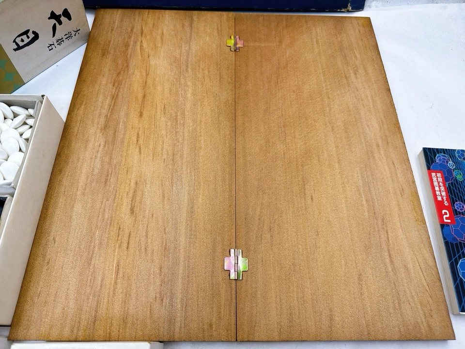 Vintage Nintendo Japanese Go Board Set Goban Stones IGO Game With Book Japan - Image 3 of 4