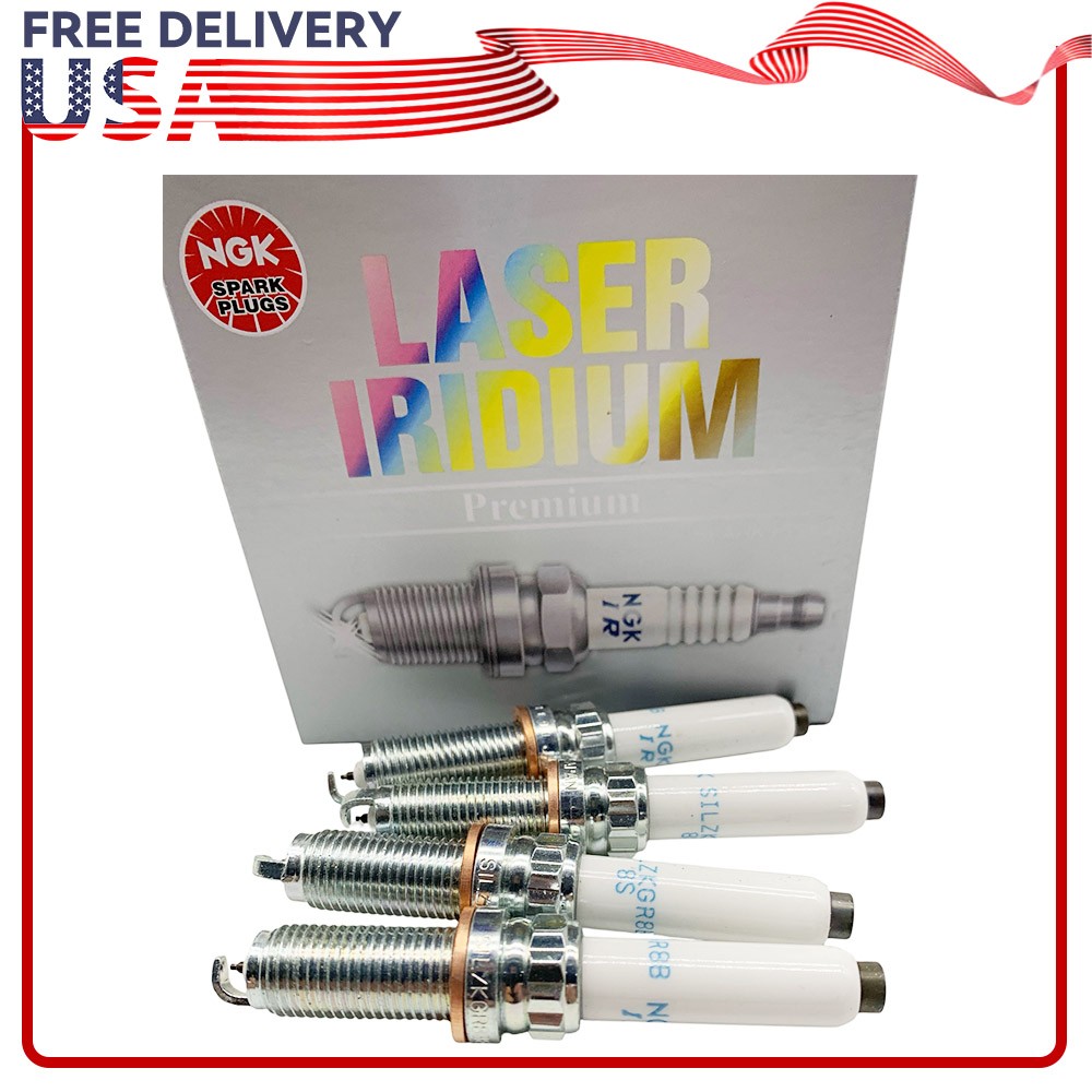 NGK Laser Iridium Spark Plugs SILZKGR8B8S 94201 Set of 4 For BMW B58 Engine