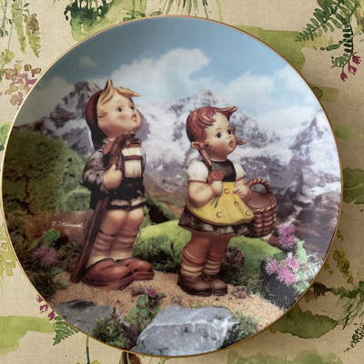 Rare Vintage Hummel ''Little Explorers'' Danbury Mint Collectors Plate VGC COA
