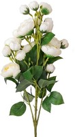 Clayre & Eef 5PL0392W Dekoration Zweig Mit Blumen Weiß-GrüN 80 Cm