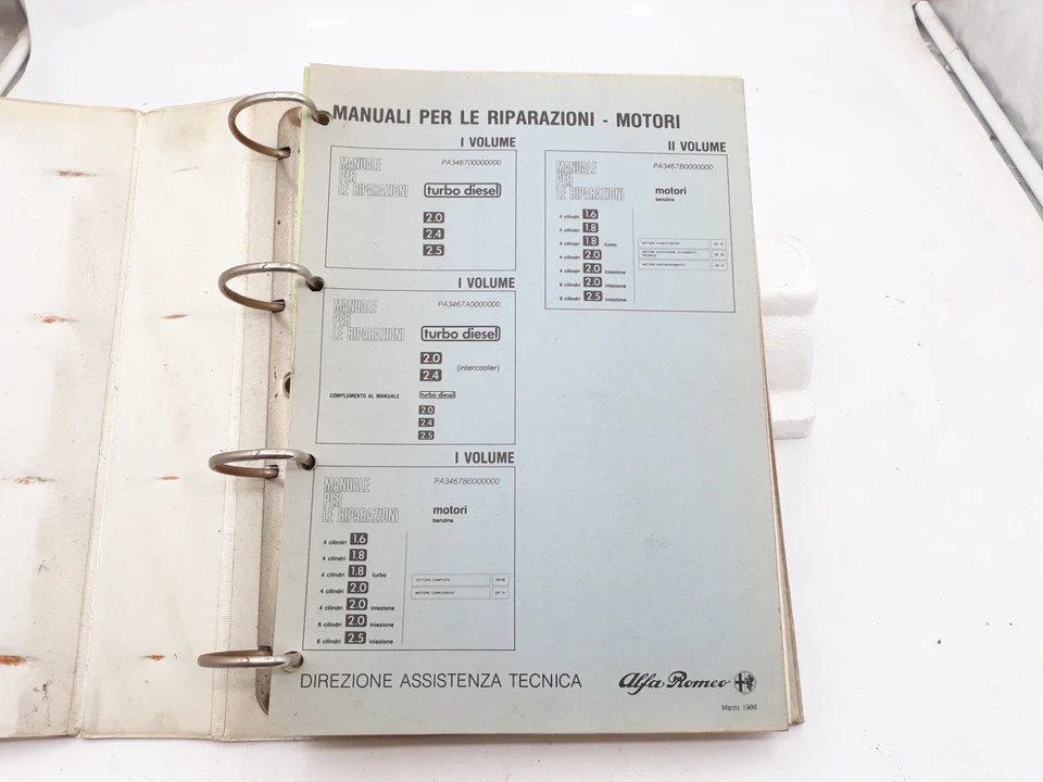 Manuale officina Alfa Romeo revisione motori benzina e turbo diesel vedi elenco. - Immagine 4 di 4