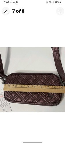 LUG Coupe XL Convertible Shoulder Crossbody Belt Bag in Wine Plum Purple - Bild 12 von 14