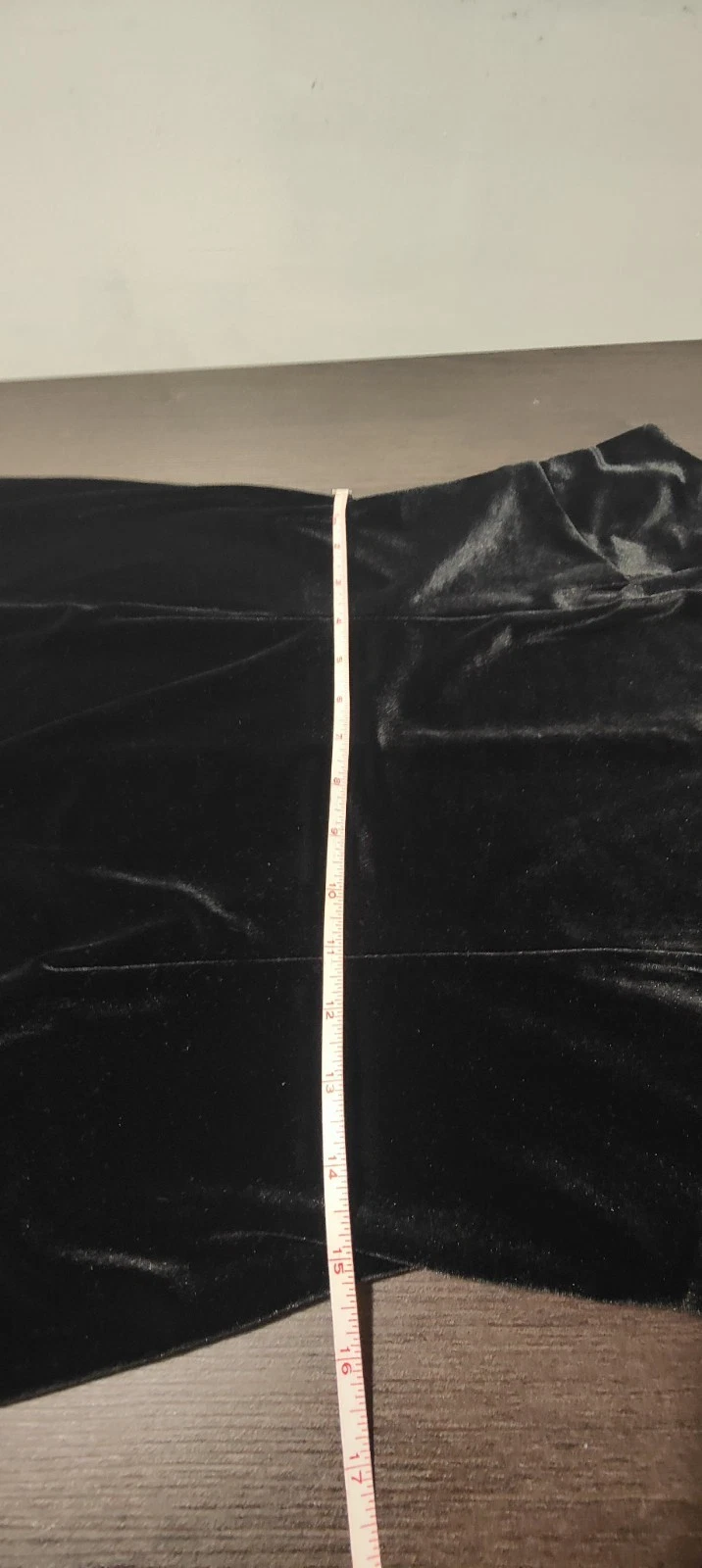 VETEMENTS Abito donna Connected Apparel in velluto nero Taglia 12