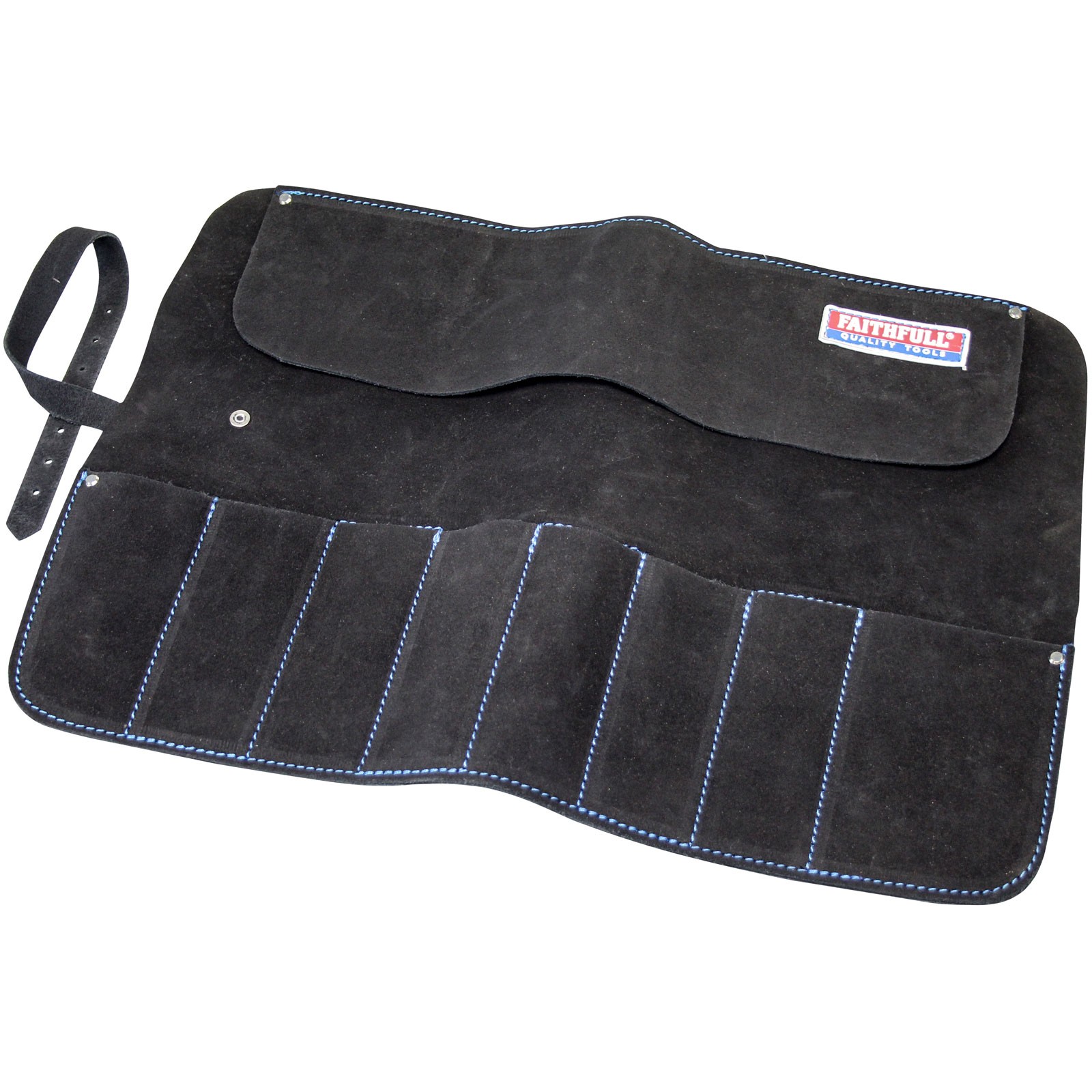 Faithfull 8 Pocket Leather Chisel Roll