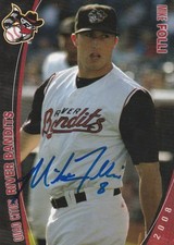 2008 Quad Cities River Bandits MIKE FOLLI Cardinals Signed Autographed Baseball