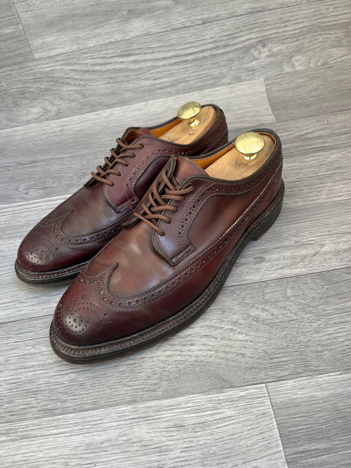 Alden 975 Color 8 Shell Cordovan Long Wing Blucher