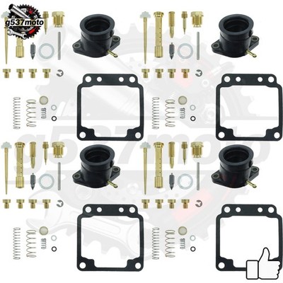 4x Ultimate Carburetor Rebuild Repair Kit XJ650 with Floats intake manifold -US
