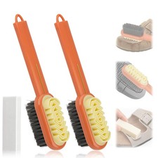 3PCS Suede Shoe Cleaner Kit, 2in1 Suede Brush and Eraser Set with Long Handle...