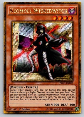 Kozmoll Wickedwitch PGL3-EN029 Premium Gold Infinite Gold YGO 1st Ed Foil LP
