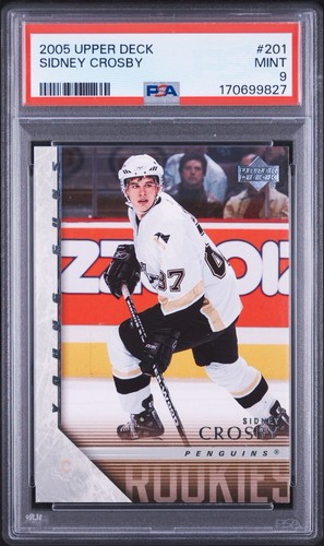 2005 Upper Deck Sidney Crosby Young Guns #201 PSA 9 Rookie RC