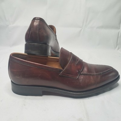 BONTONI CALZOLERIA ITALIANA WILKES BASHFORD PENNY LOAFERS DRESS SHOES SIZE 8.5