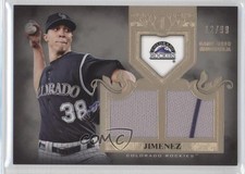 2011 Topps Tier One Top Shelf Dual Relics 12/99 Ubaldo Jimenez #TSR38 0ju2