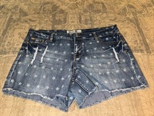 1st Kiss Star Patriotic Americana Jean Shorts Women's Size 37 Waist