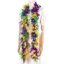 45g Mardi Gras Feather Boa - 2 Yards Boa Feathers for Party Mardi Gras Masque...