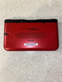 Nintendo 3DS XL Handheld System Red w/4 Games and Charger