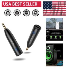 Bluetooth 5.4 Aux Adapter: Enhanced Mic, 3.5mm Jack for Car Stereo  Home