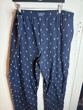 Polo Ralph Lauren Navy Blue All-Over Pony Print Pajama Pants Size XL