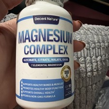 Magnesium Complex 7 Elemental Supplement 1000mg, Non-GMO, 90 Capsules