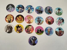 Lot of 19 TAZOS DRAGON BALL SUPER SABRITAS Mexico Gold/Silver And HOLOGRAPHIC