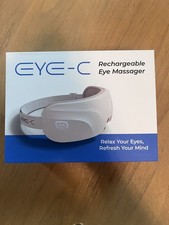 Eye-C Eye Massager Rechargeable, Portable Eye Relax Device with Heat Vibration