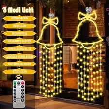 LED Weihnachten Außenbeleuchtung Weihnachtsbaum Fensterdeko Warme Licht 8 Modi